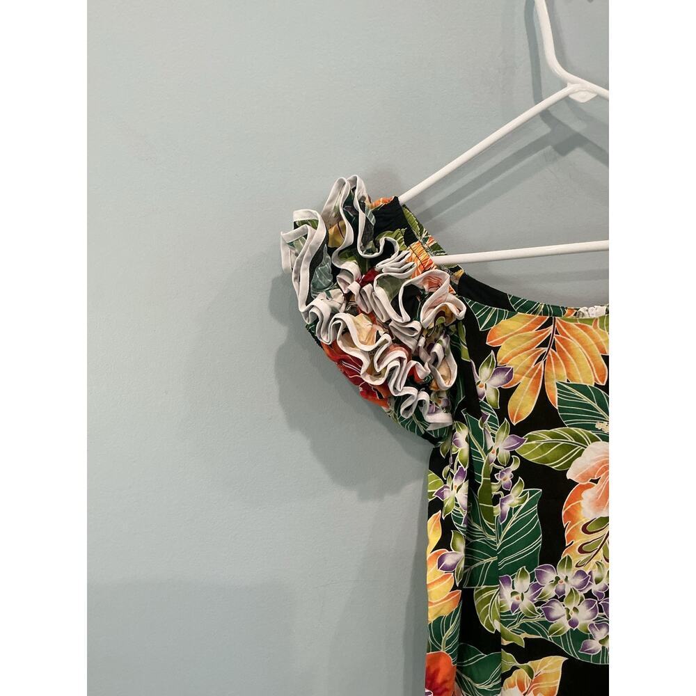 Vintage Pacific Legend Womens Hawaiian Dress S Colorful Tropical Vacation Mumu - Picture 6 of 10